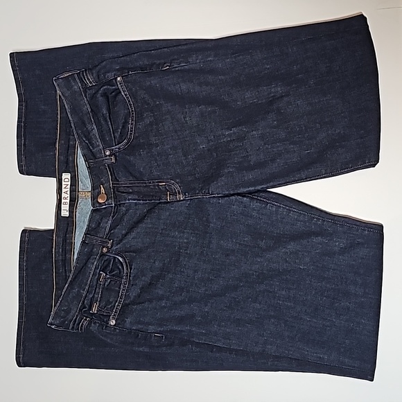 J Brand Bombshell Low Rise Jeans Women’s 33 Dark Wash Blue Stretch Denim Pants - Picture 1 of 13